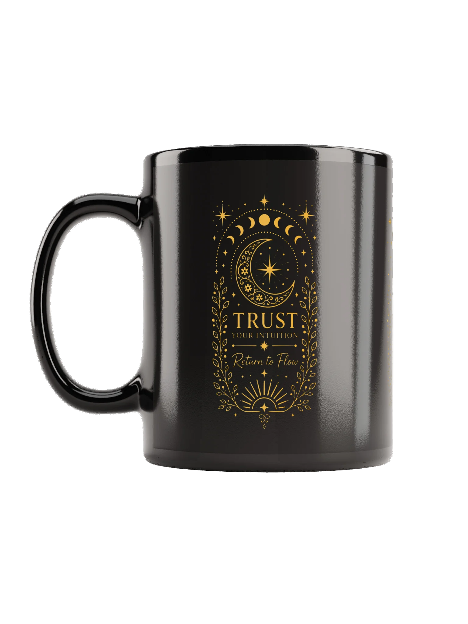 Trust Your Intuition Black and Gold Mug product image (1)
