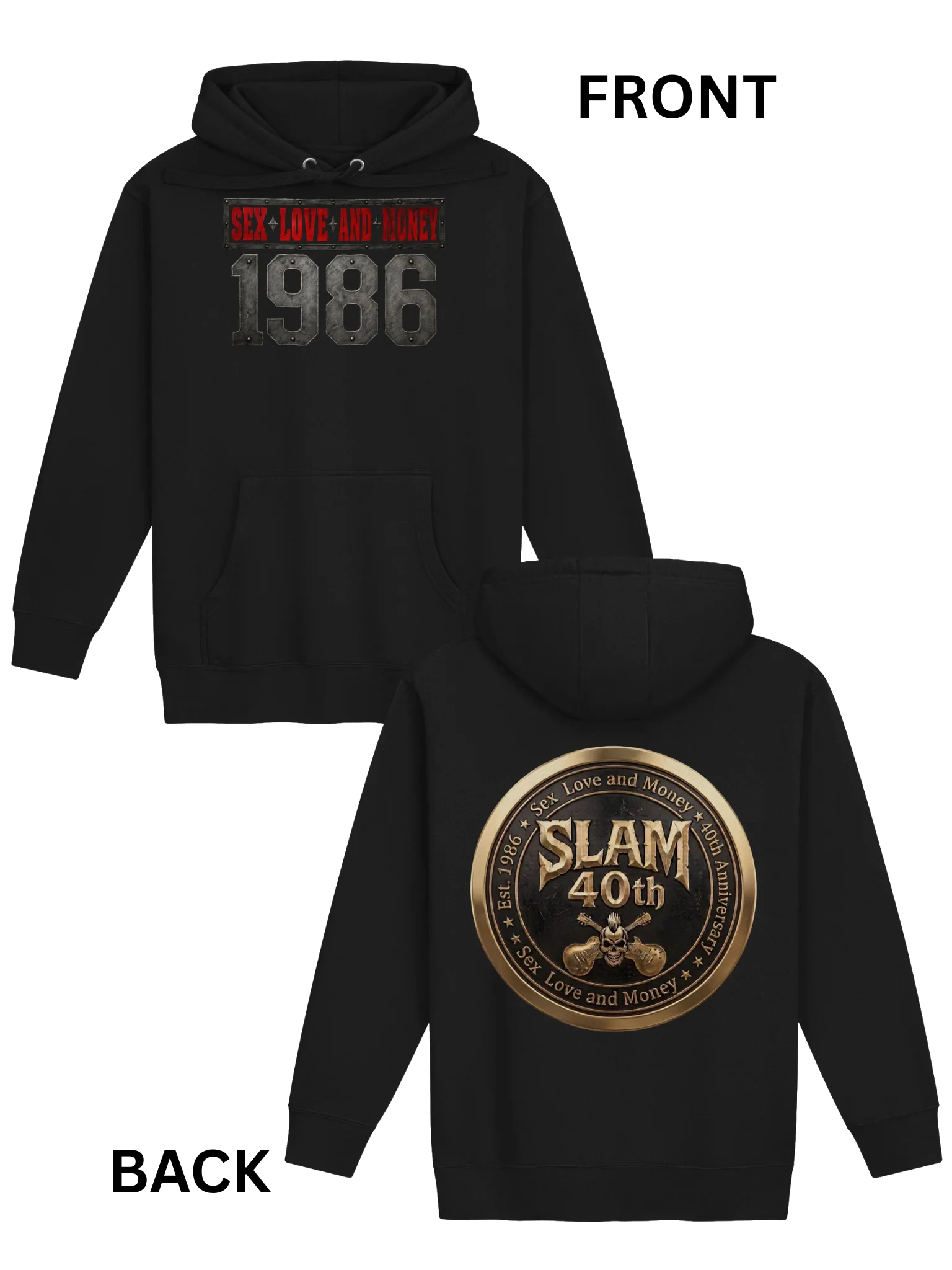 Sex Love and Money Official 40th Anniversary Hoodie product image (1)