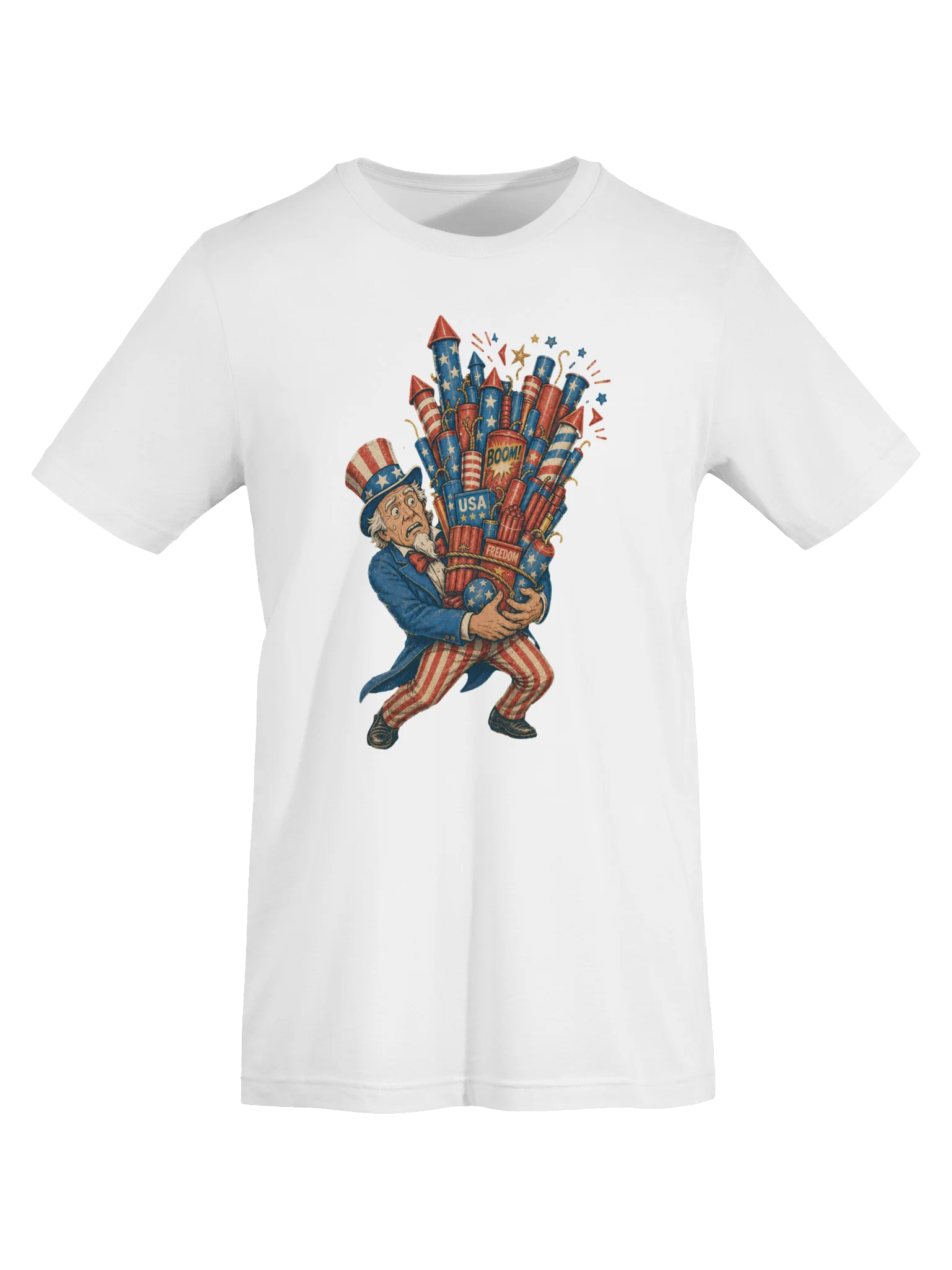 Uncle Sam Fireworks Tee | USA T-Shirt product image (25)