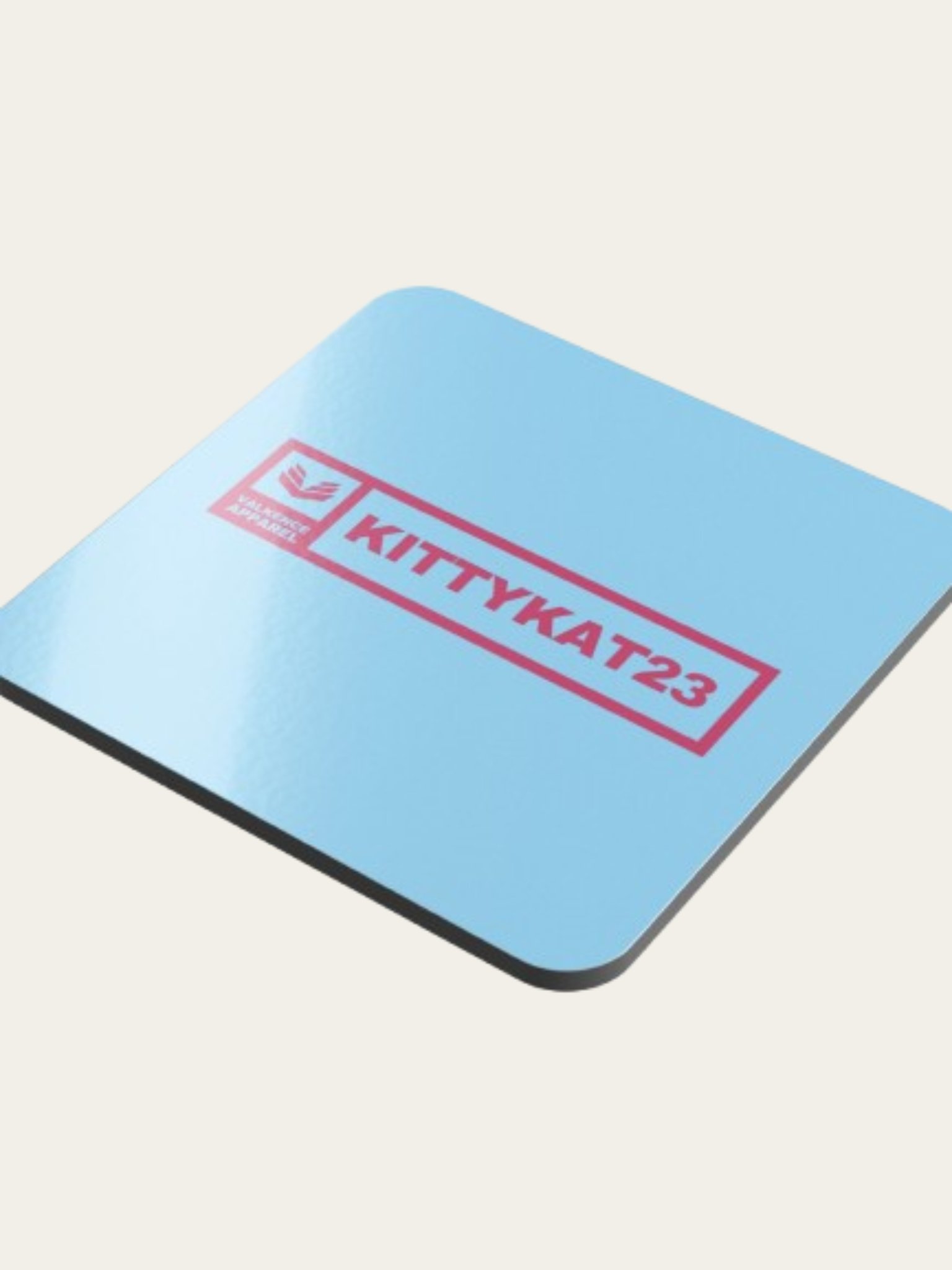 Kittykat23 Cork Coaster - Light Blue product image (4)