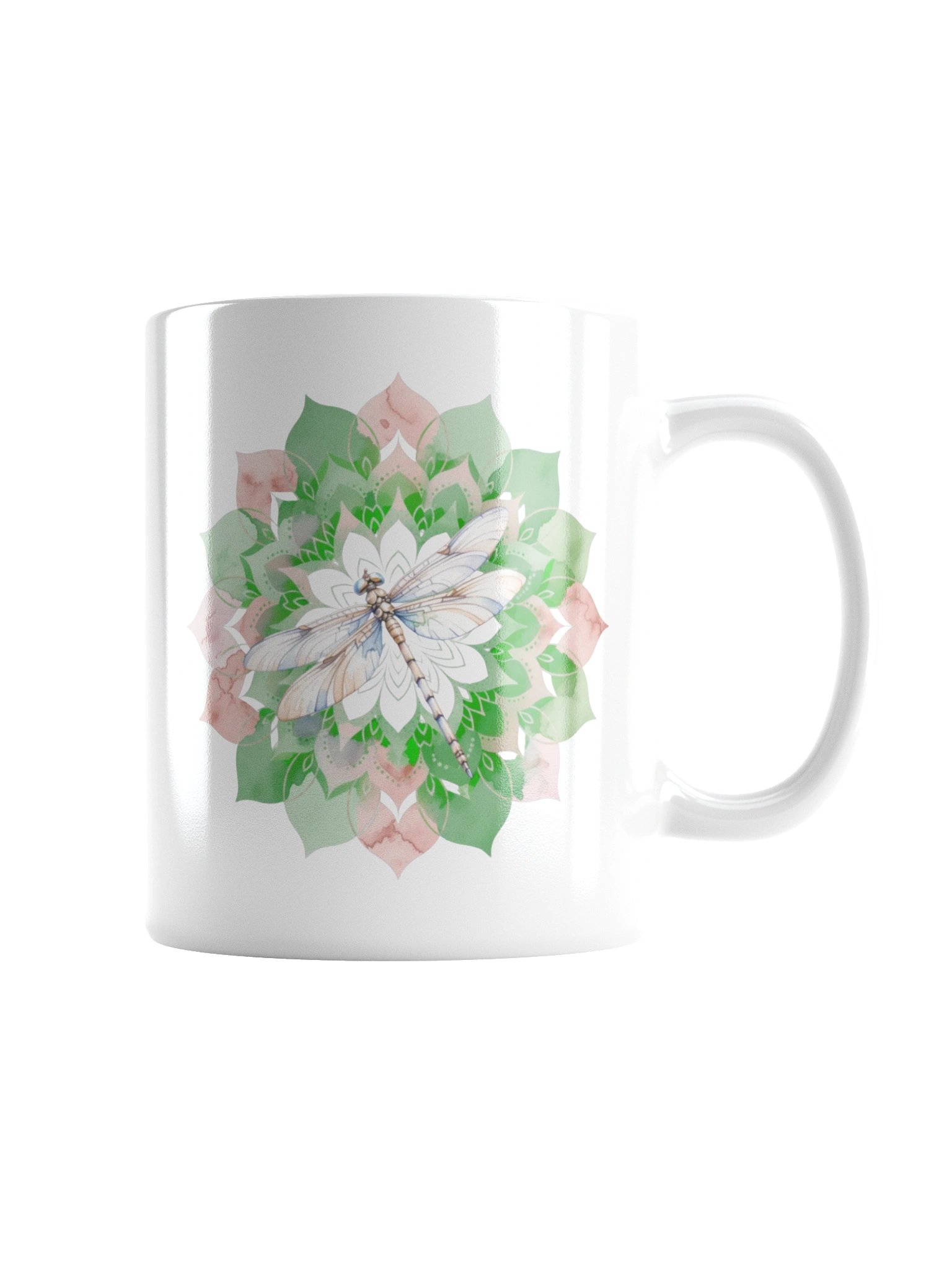 Wings of Serenity Dragonfly Mug – Peaceful Mandala Design product image (8)