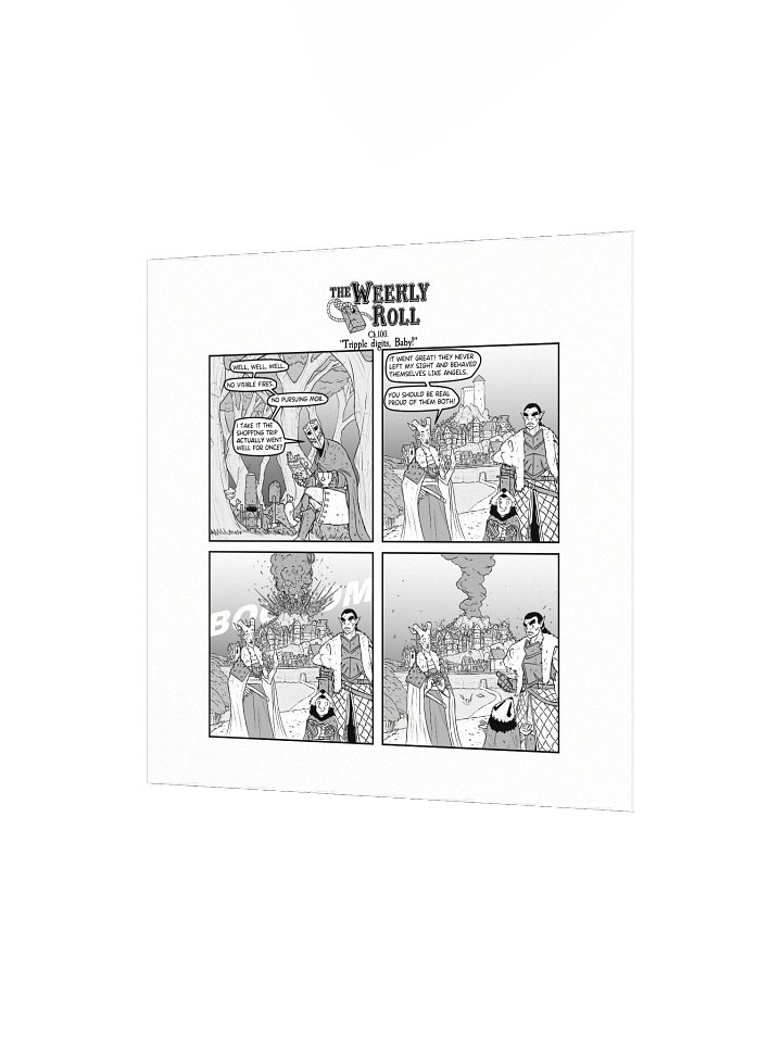 The Weekly Roll Ch. 100. Print Square product image (5)