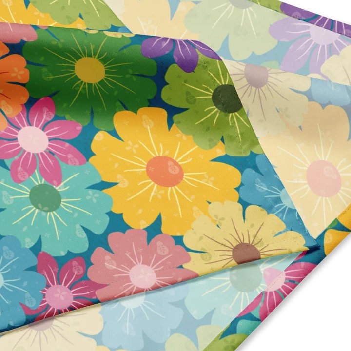 Vibrant Daisy Floral Prints Bandana product image (1)