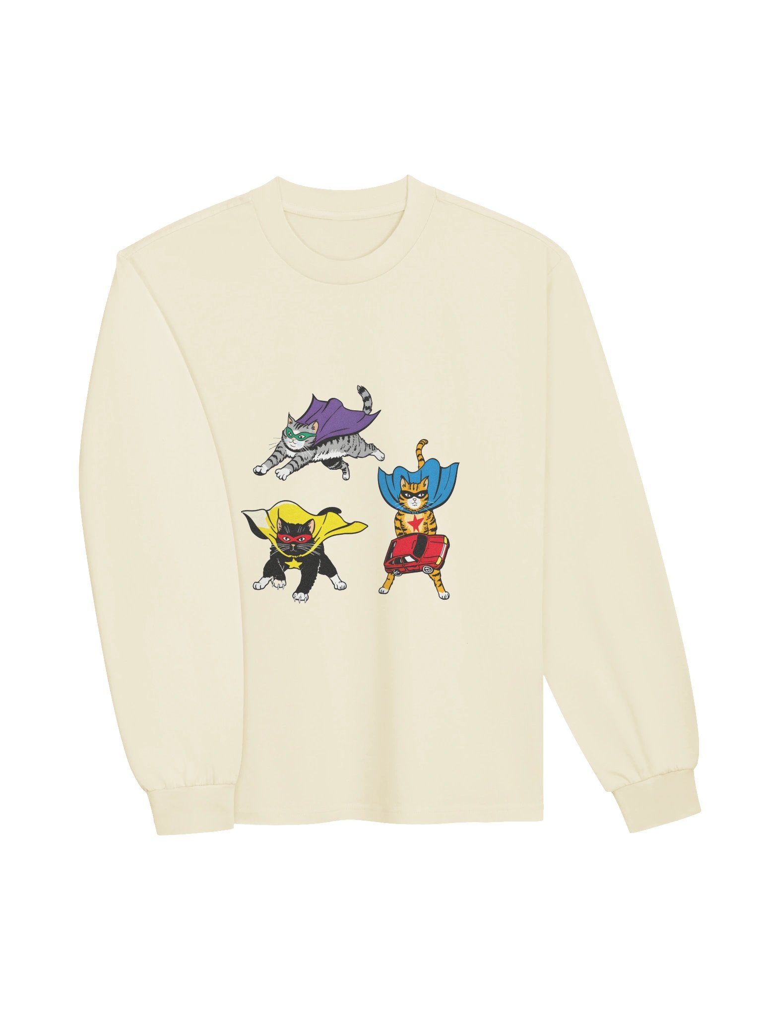 Superhero Cats Unisex Long Sleeve Shirt product image (13)