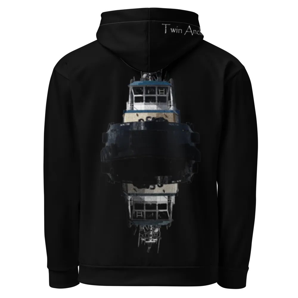 Tug Pacific Titan & Reflection (Black) – Performance Marine Wear | Twin Anchor Apparel North Current Line product image (1)