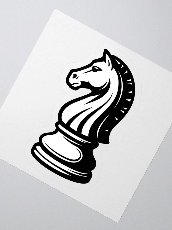 Classic Chess Knight Sticker product image (5)