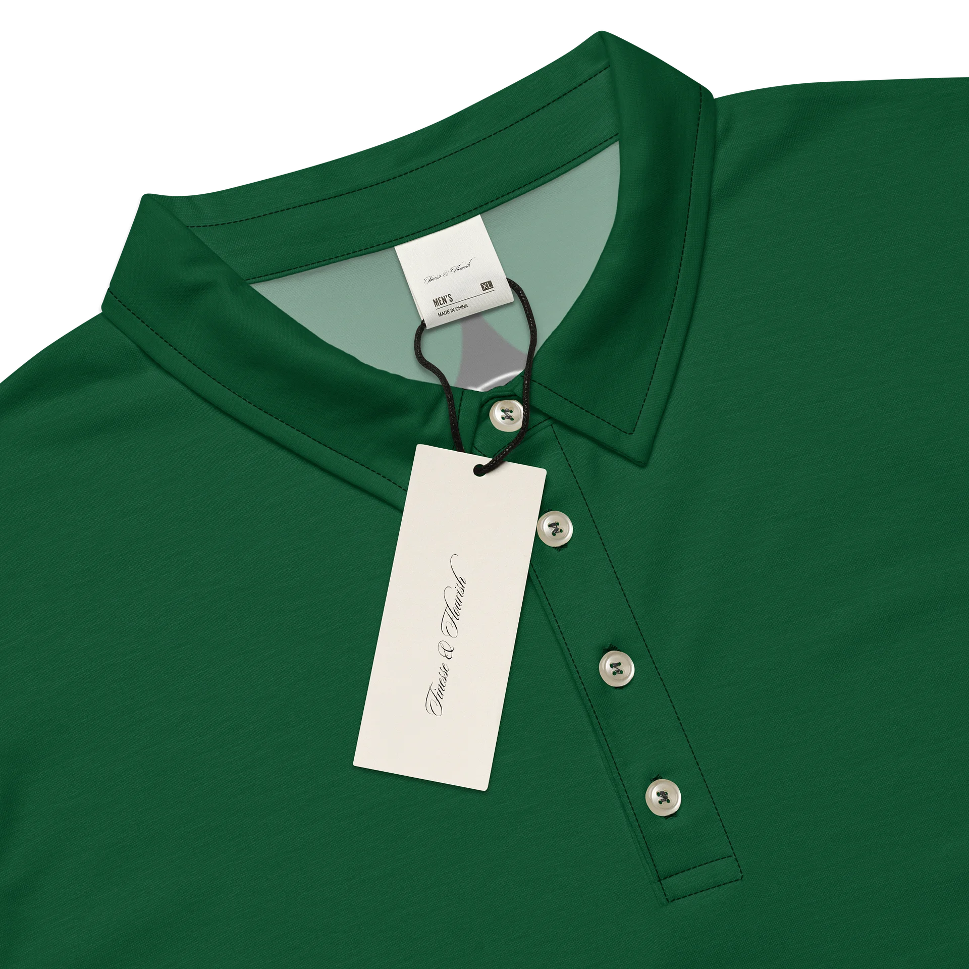 F&F Slim Fit Polo Shirt (GRN) product image (4)