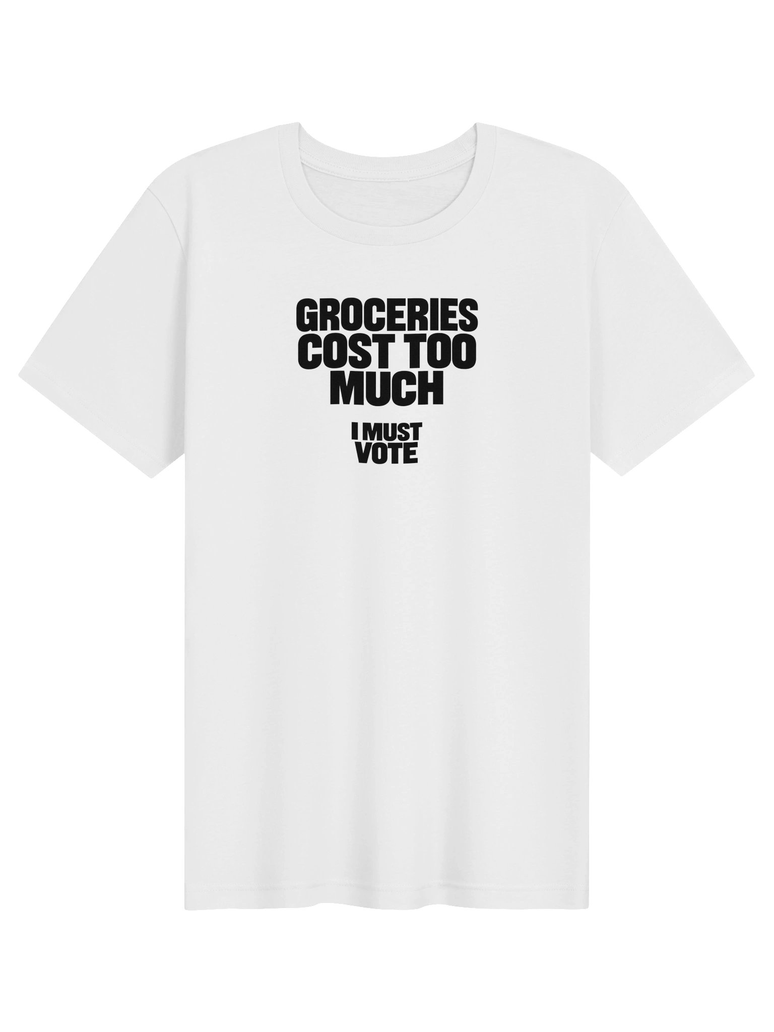 Groceries Cost Too Much Tee - White product image (1)