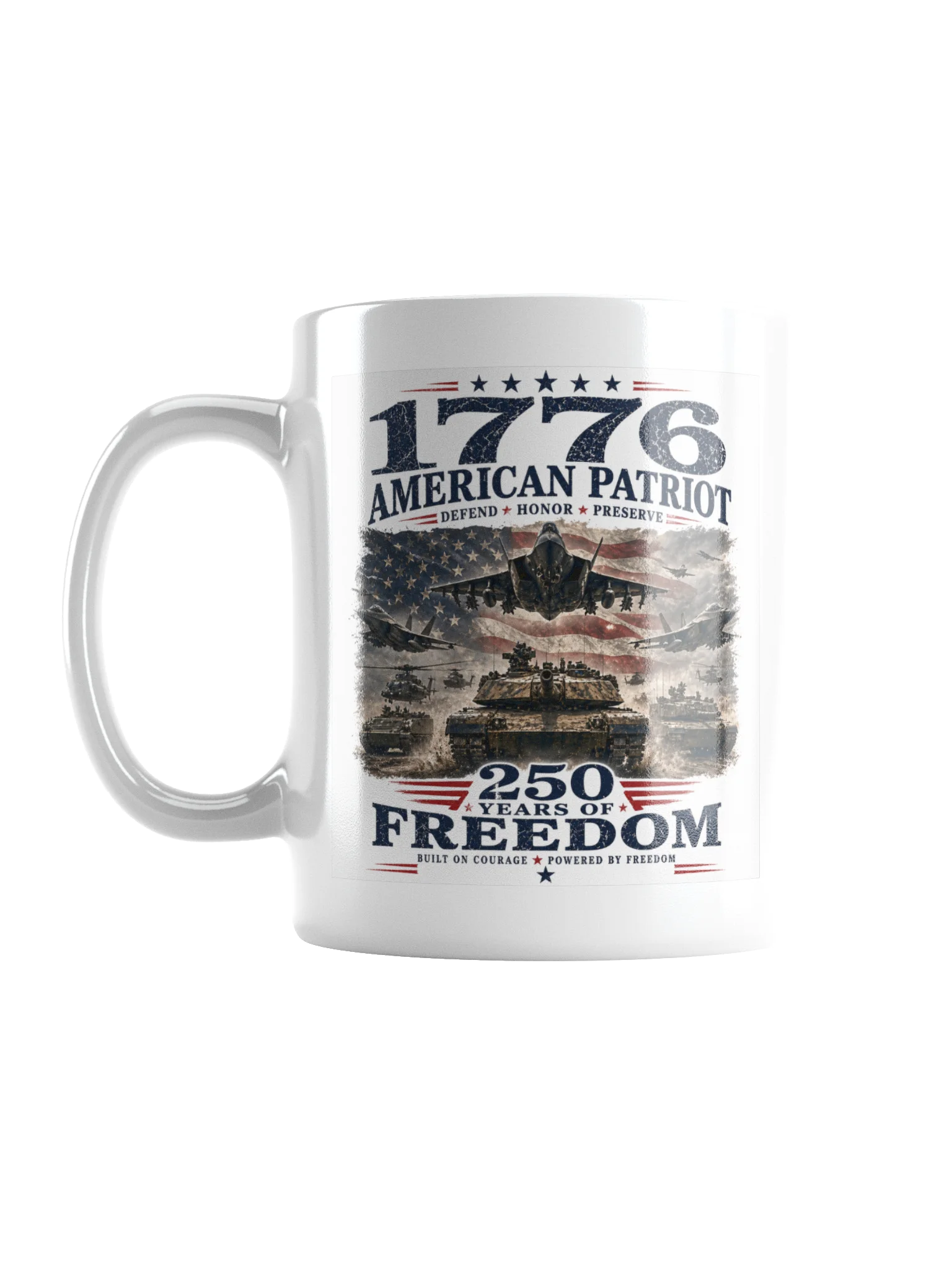 1776 American Patriot Mug — 250 Years of Freedom product image (1)