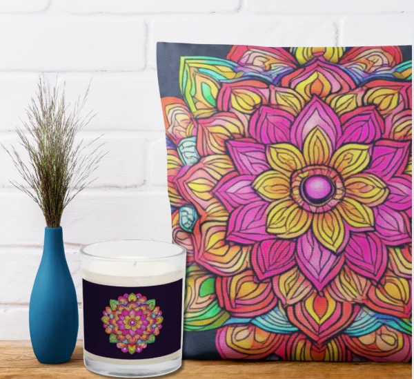 Home In Bloom - Pillows and Candles
