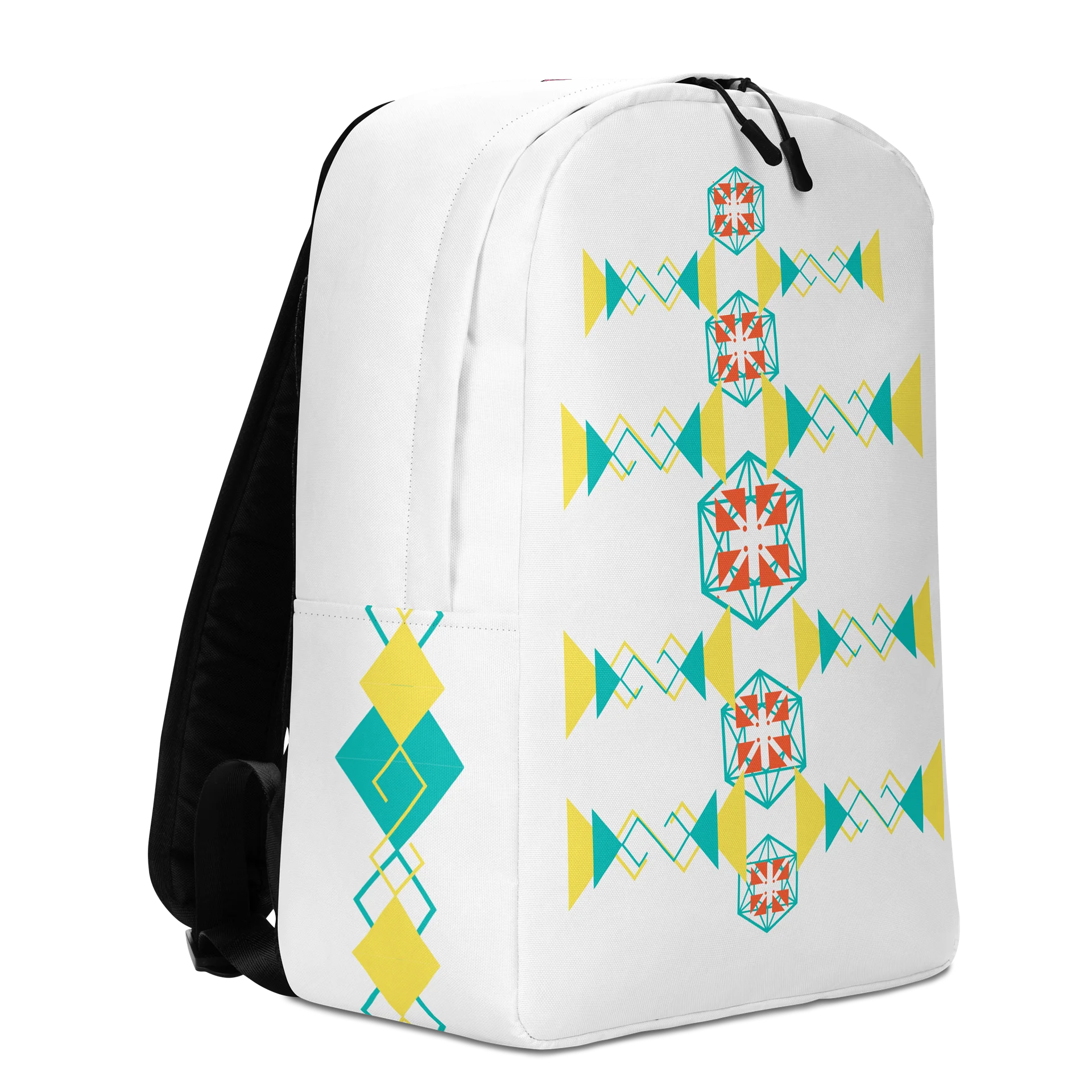 Teal Geometric Hexagon Backpack product image (3)