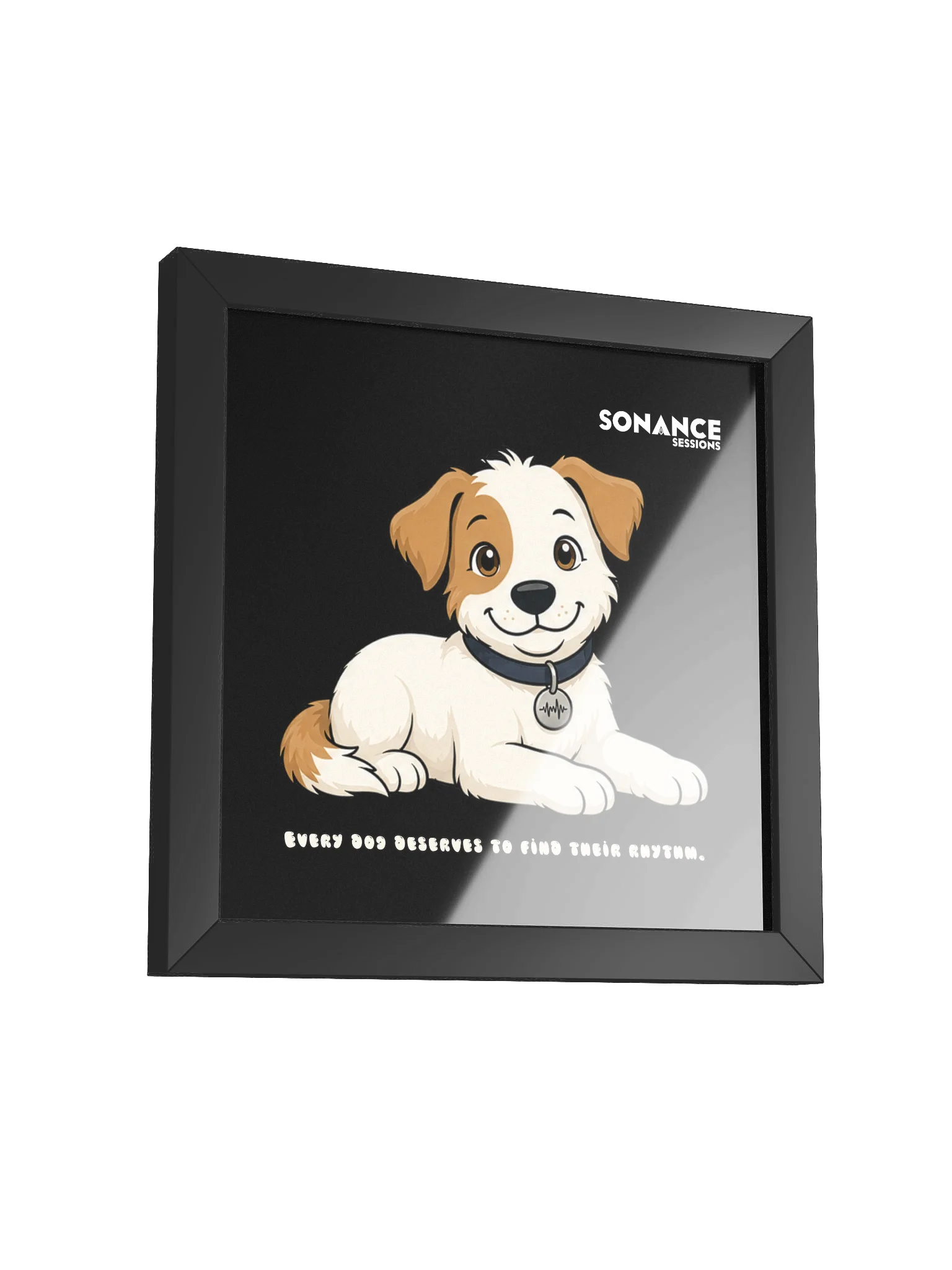 Sonance Dog Framed Matte Poster (Lying Down) product image (3)
