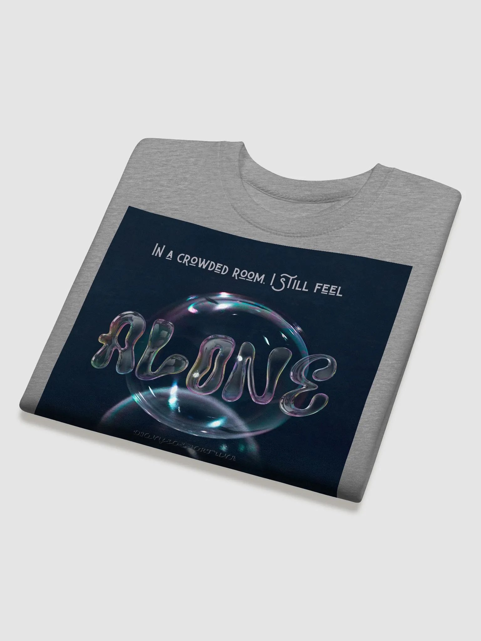 Alone bubble Stylized Premium Sweatshirt product image (4)