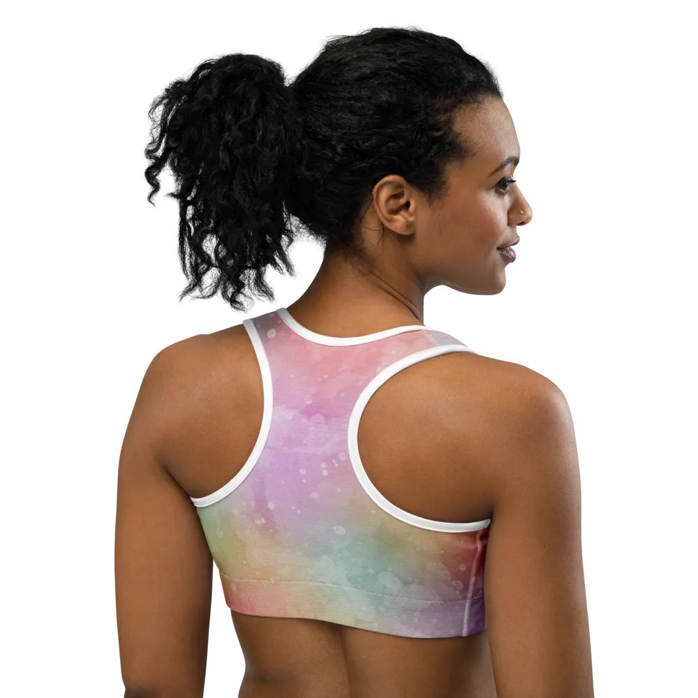 Galactic Glow Sports Bra - Celestial Comfort for Cosmic Workouts product image (4)