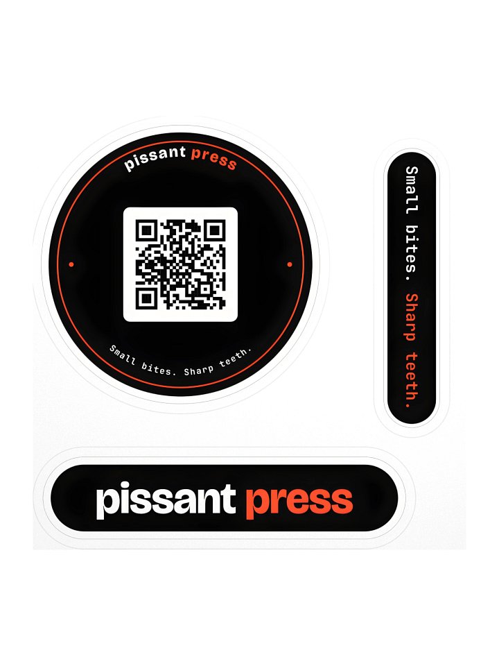 Pissant Press sticker sheet product image (1)