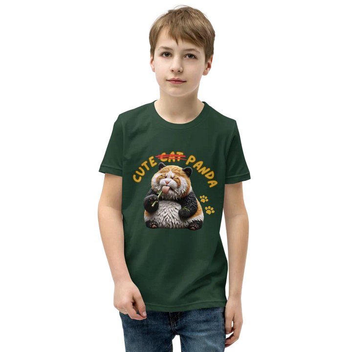 'Cute Not Cat But Panda' Youth T-Shirt 🐱🐼😄 product image (2)