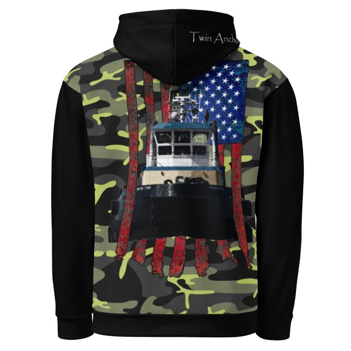 AF & Tug Pacific Titan (Black & Green) – Performance Marine Wear | Twin Anchor Apparel North Current Line product image (1)