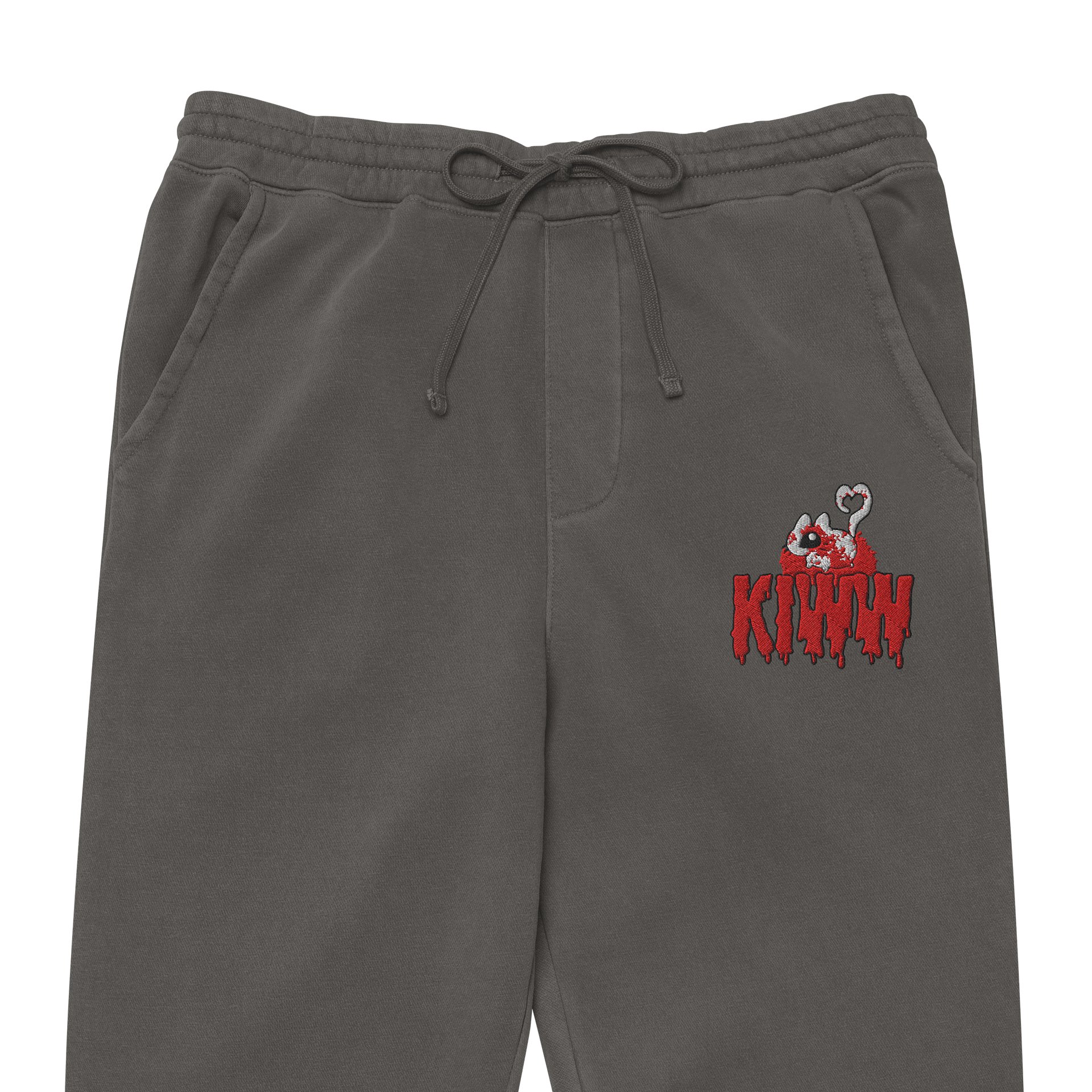 “kiww” embroidered design joggers product image (1)