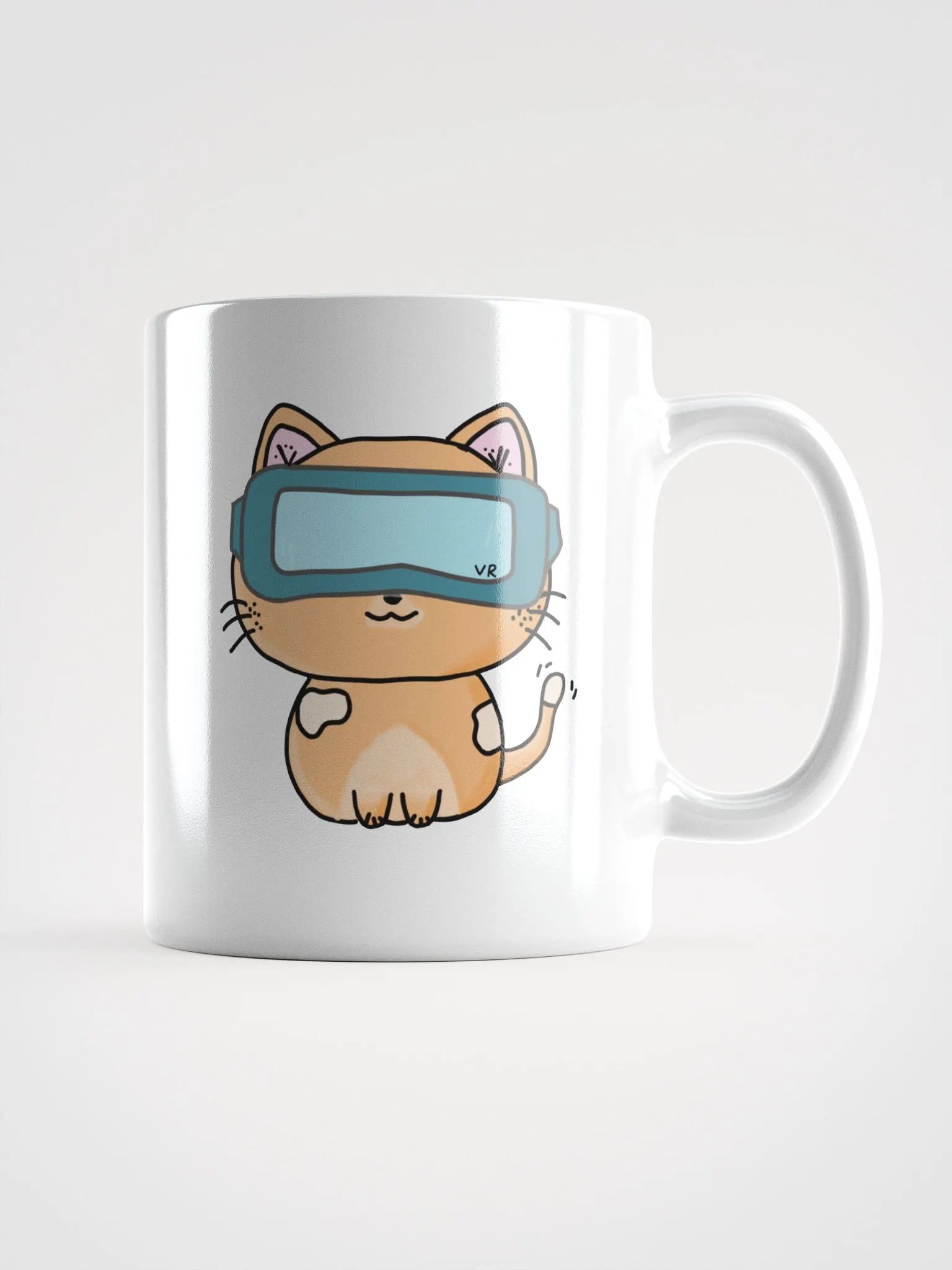 White Mug - VR Cat product image (1)