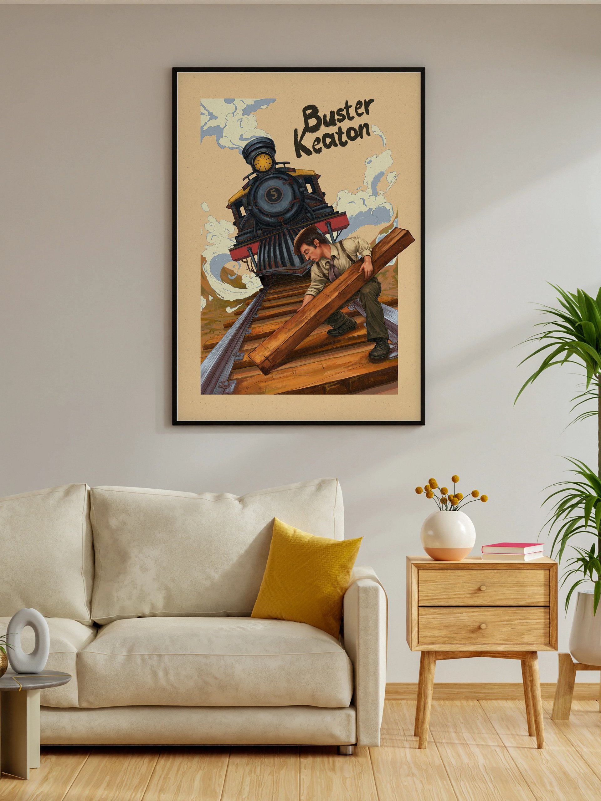 Buster Keaton & The Train (Unframed Poster) product image (4)