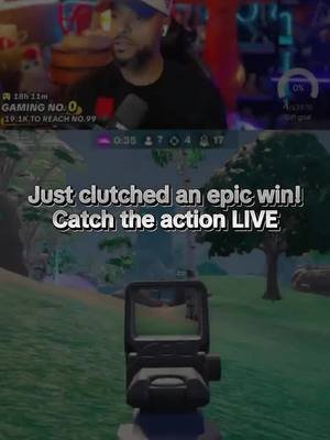 Just clutched an epic win!Catch the action LIVE