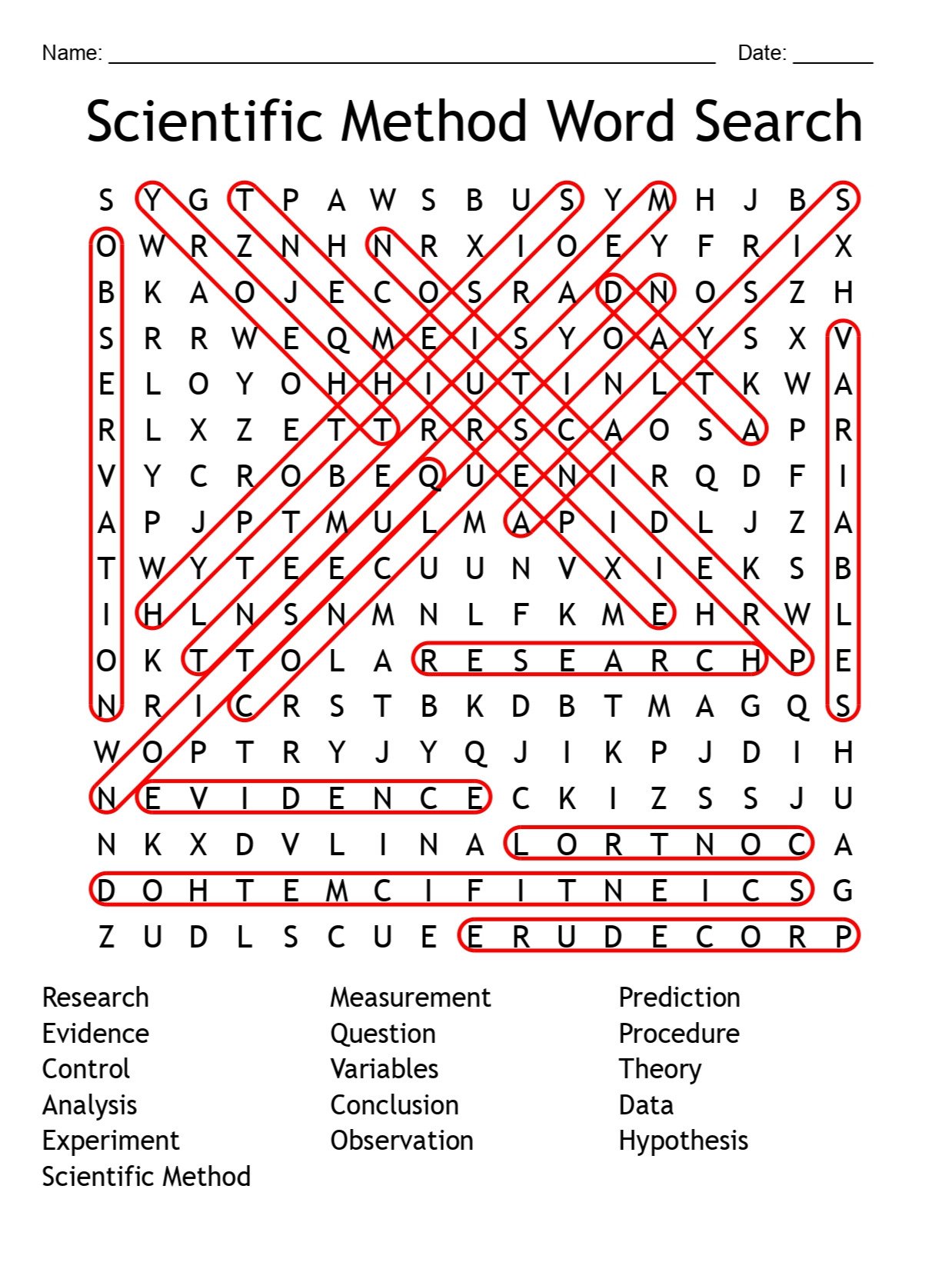 Printable Scientific Method Word Search – 16 Key Vocabulary Puzzle Activities! product image (2)