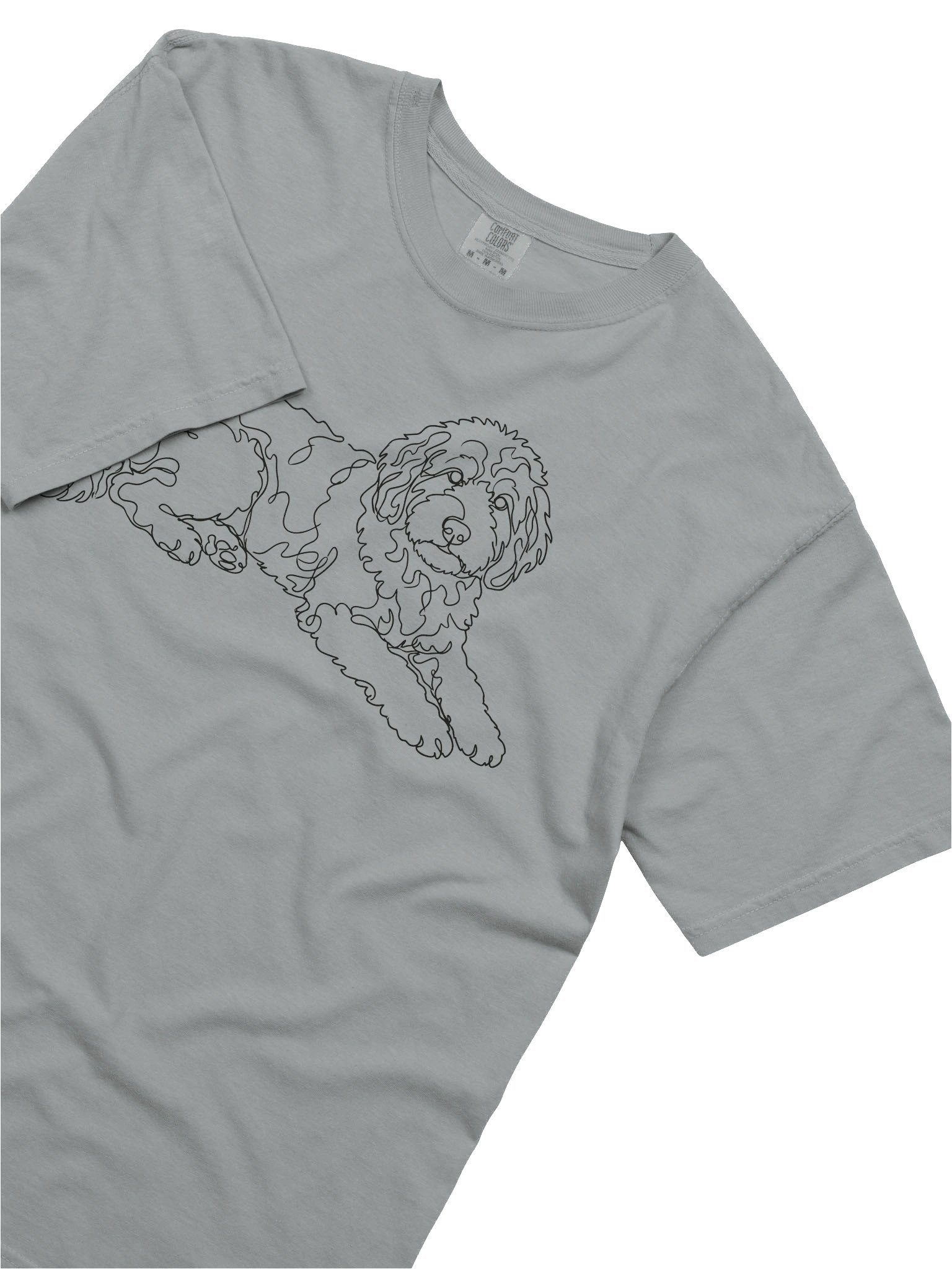 Bernedoodle Line Art Comfort Colors Unisex Tee product image (33)