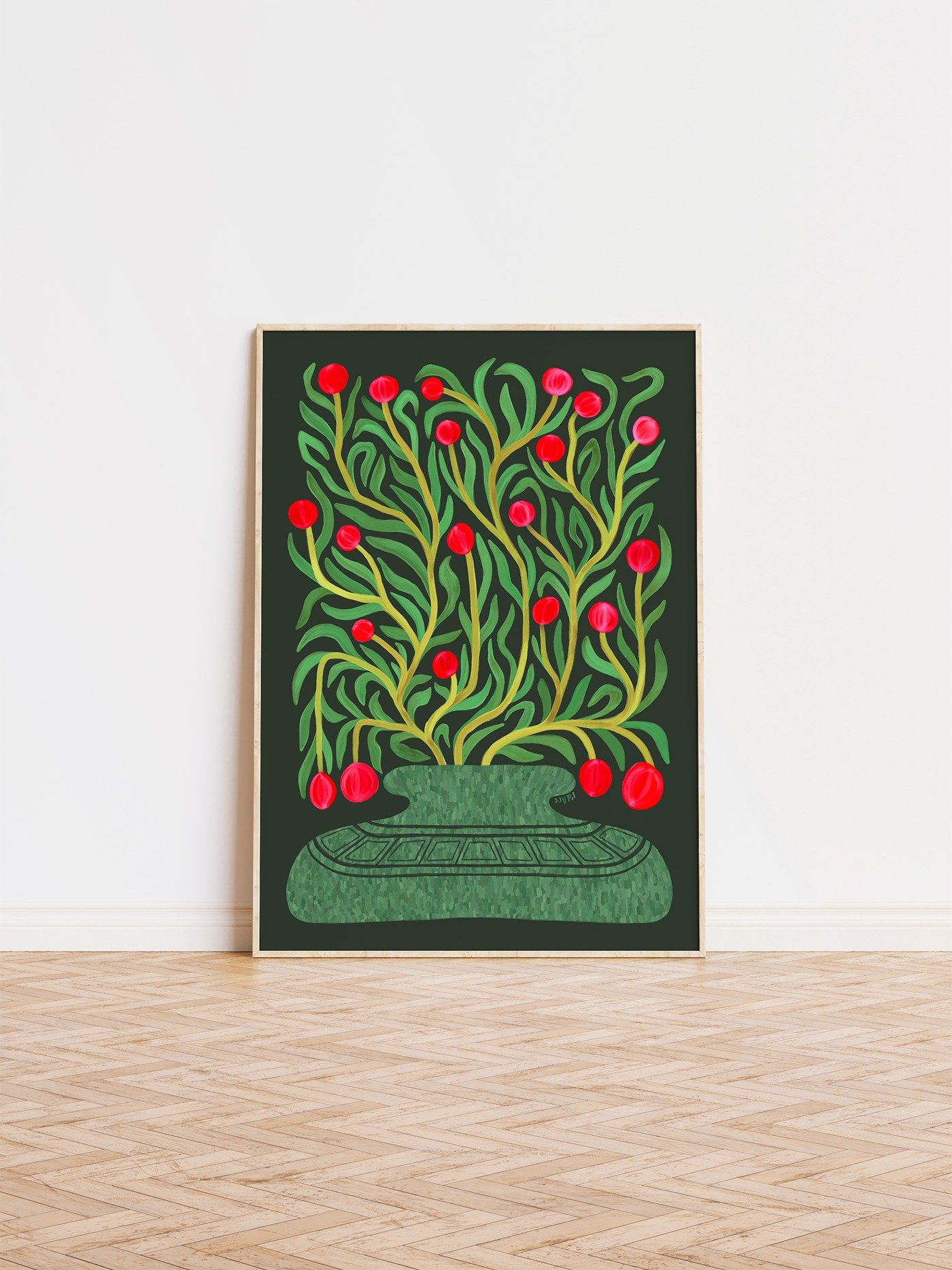 Botanical Print, Plant in Vase Art No.1 product image (1)