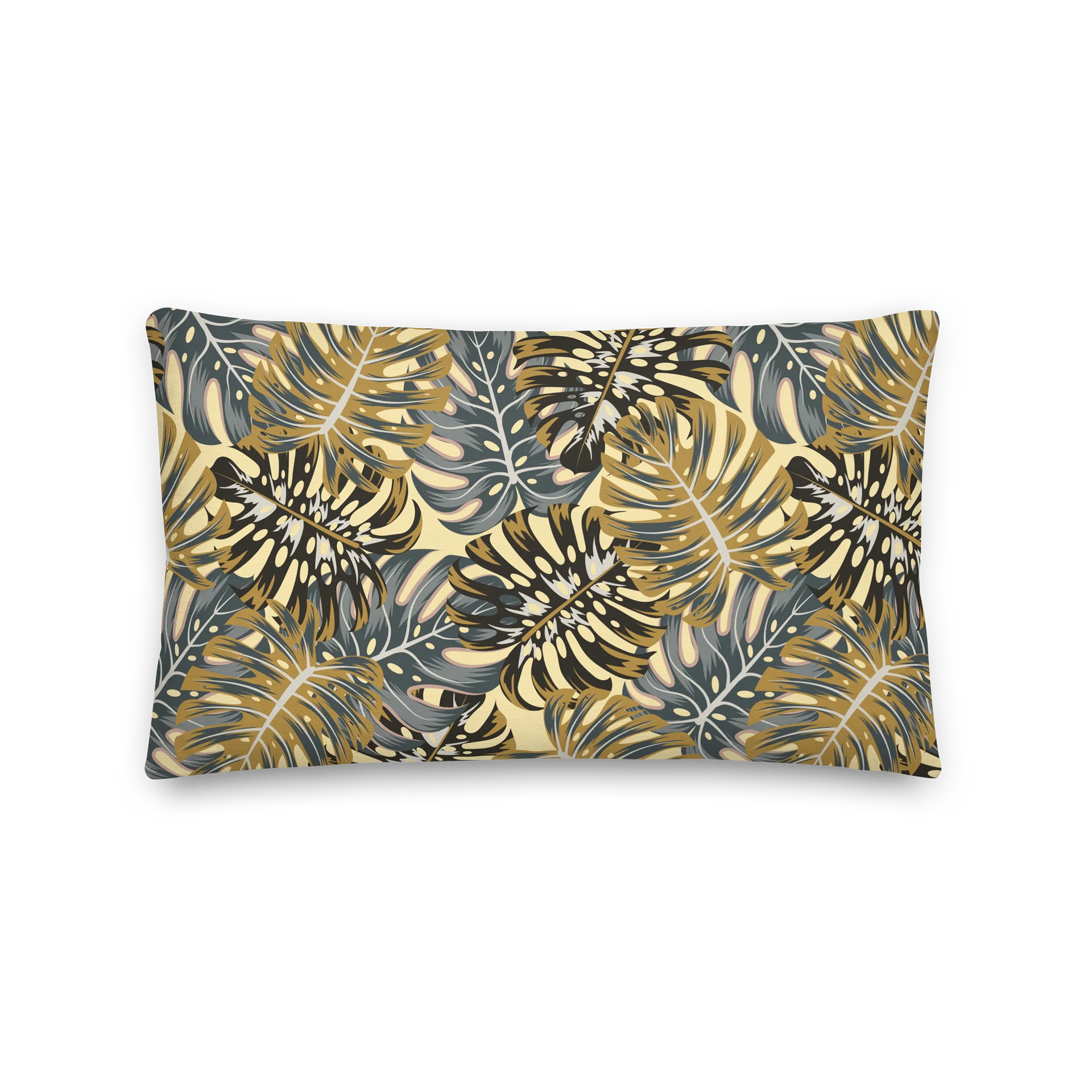 Elegant Golden Palm Leaves Premium Pillow Design product image (1)
