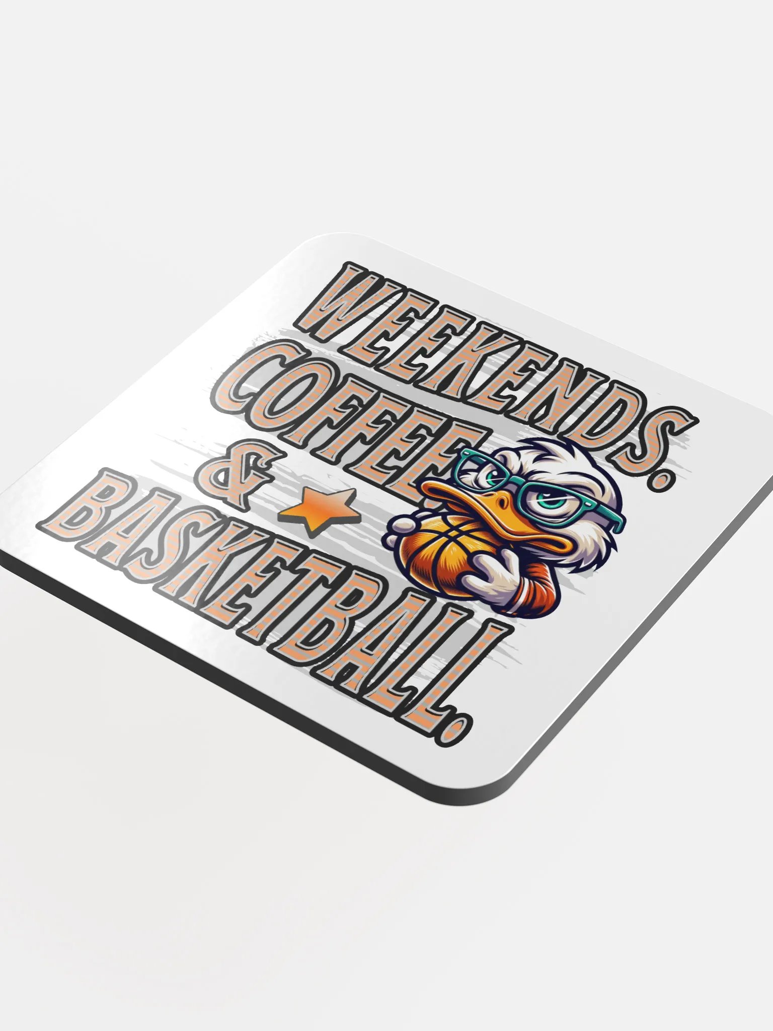 Weekends Coffee And Weekends Duck Vibes Cork Coaster product image (1)