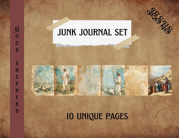 Jesus is the Good Shepherd - Junk Journal Pages product image (1)