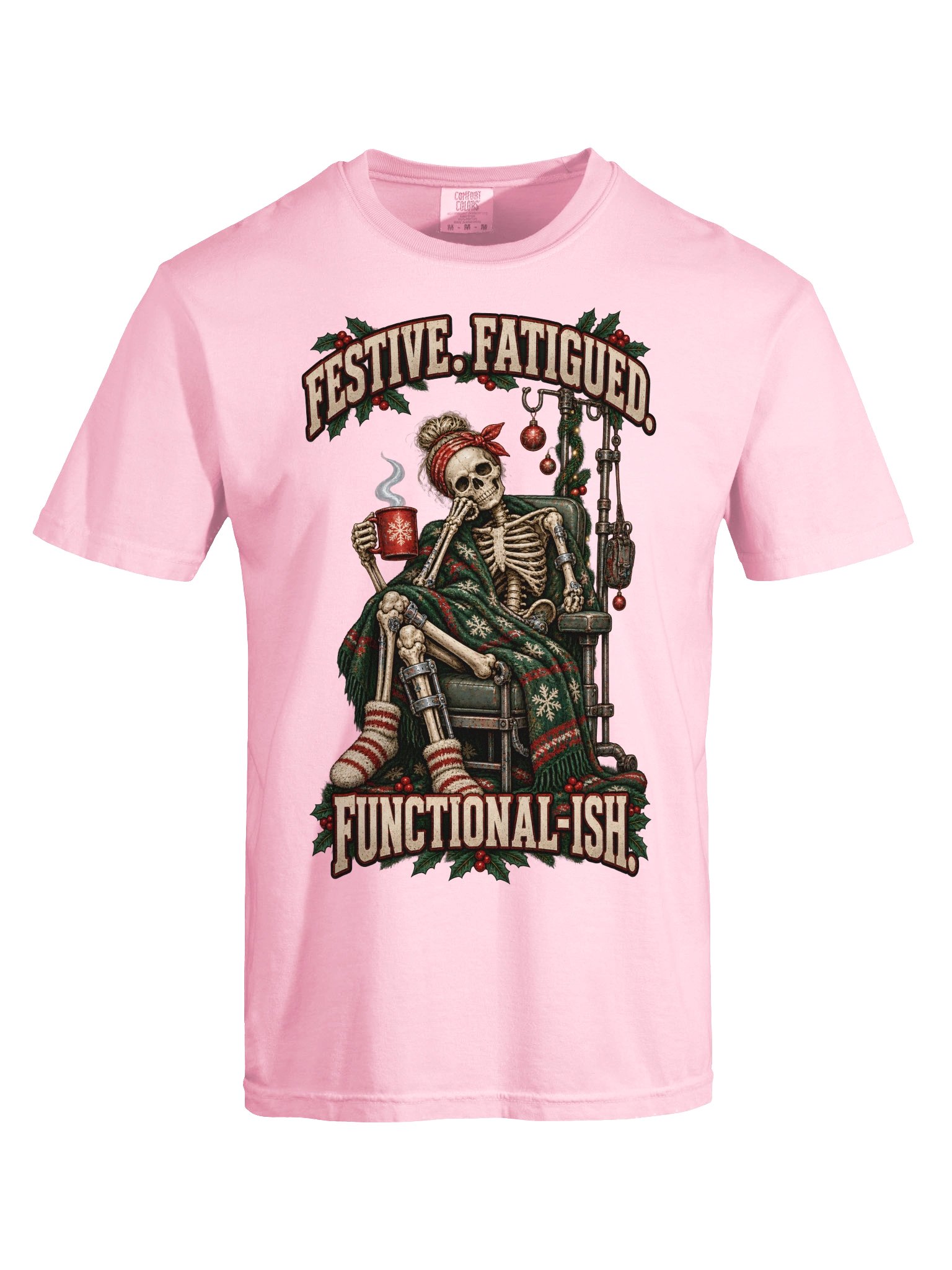 Funny Christmas Shirt — Festive, Fatigued & Functional-Ish | Broken Sleigh™ product image (10)