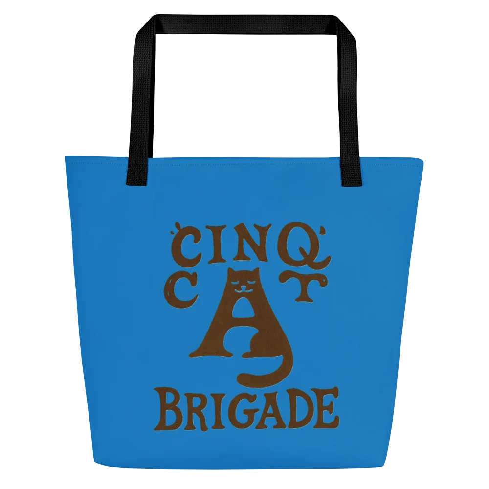 Cat brigade winter Large Tote Bag product image (3)