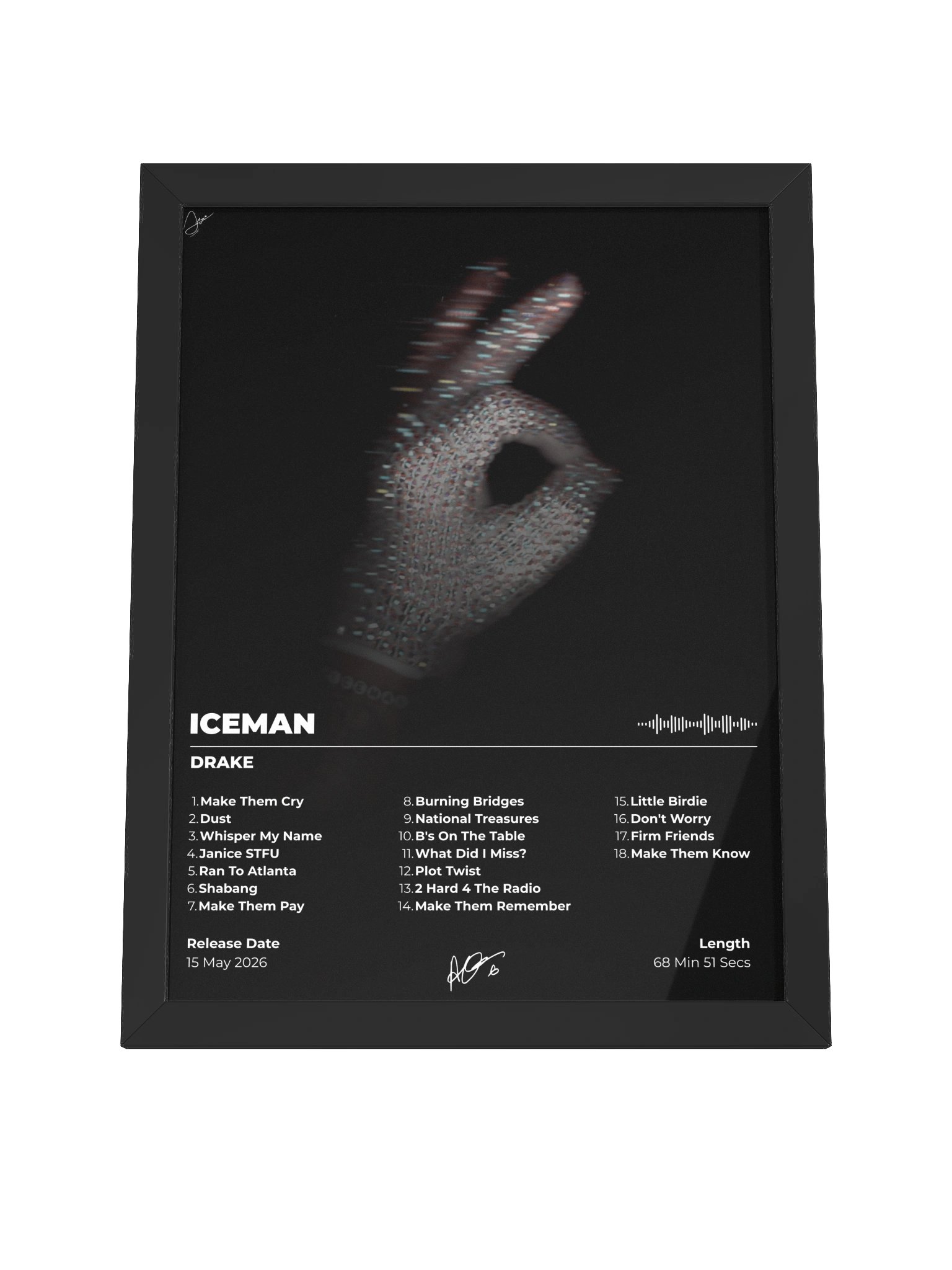ICEMAN Drake Album Cover Framed Poster product image (8)