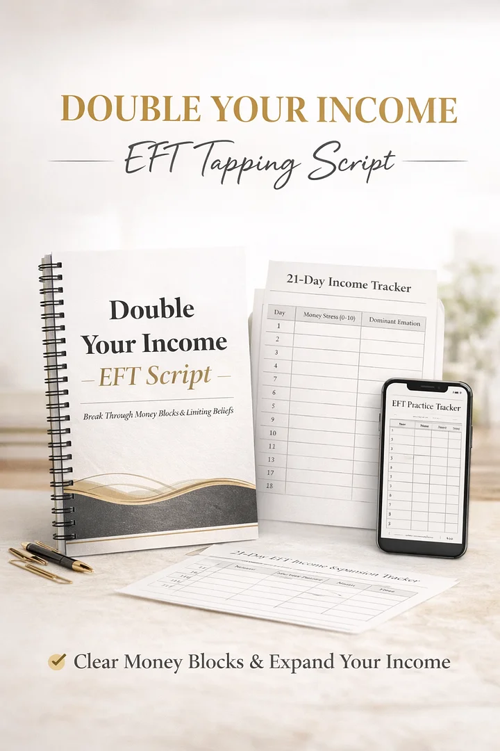 💰 Double Your Income – EFT Tapping Script + 21-Day Tracker product image (2)