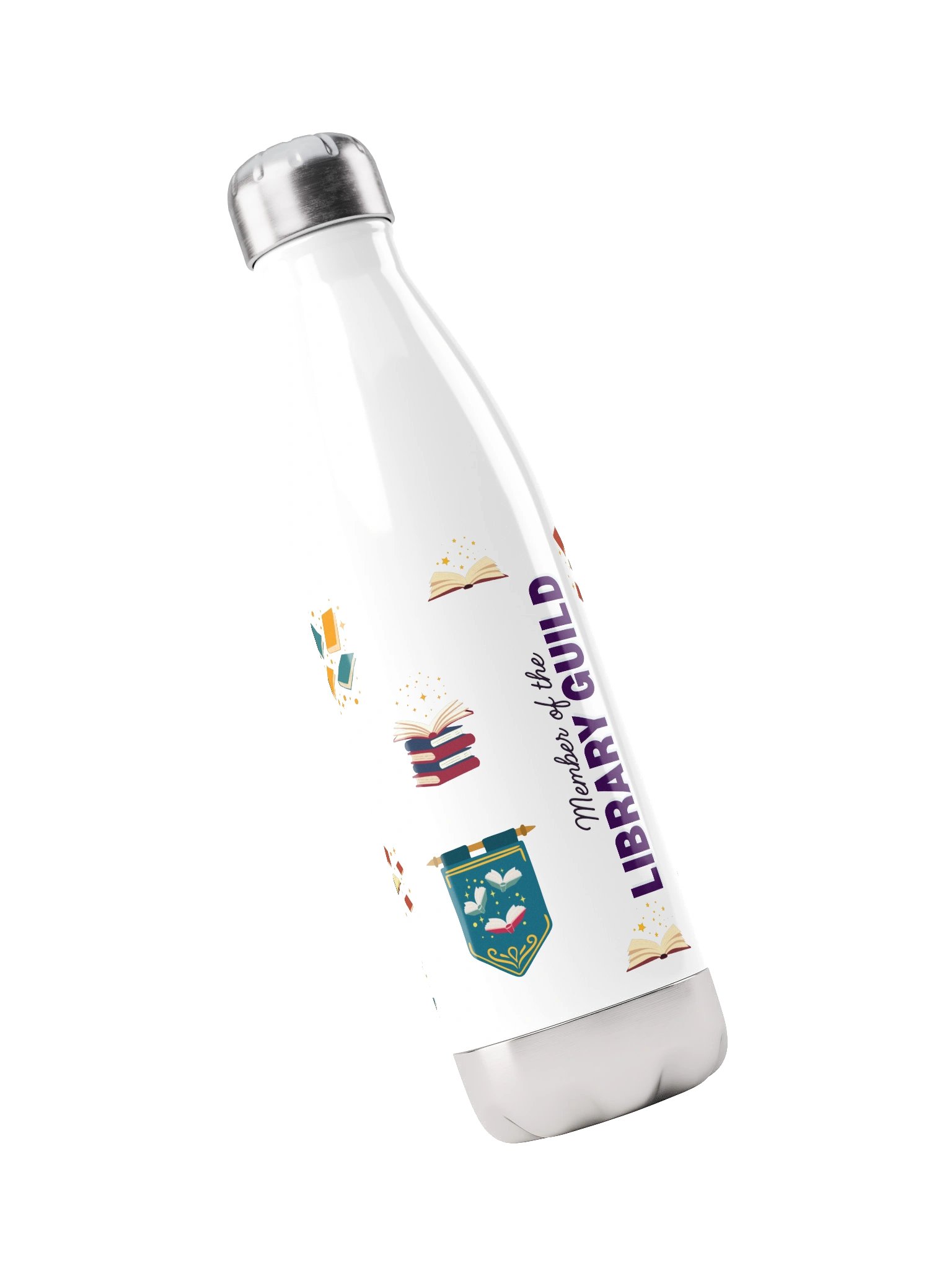 Library Guild Stainless Steel Water Bottle - Light product image (3)