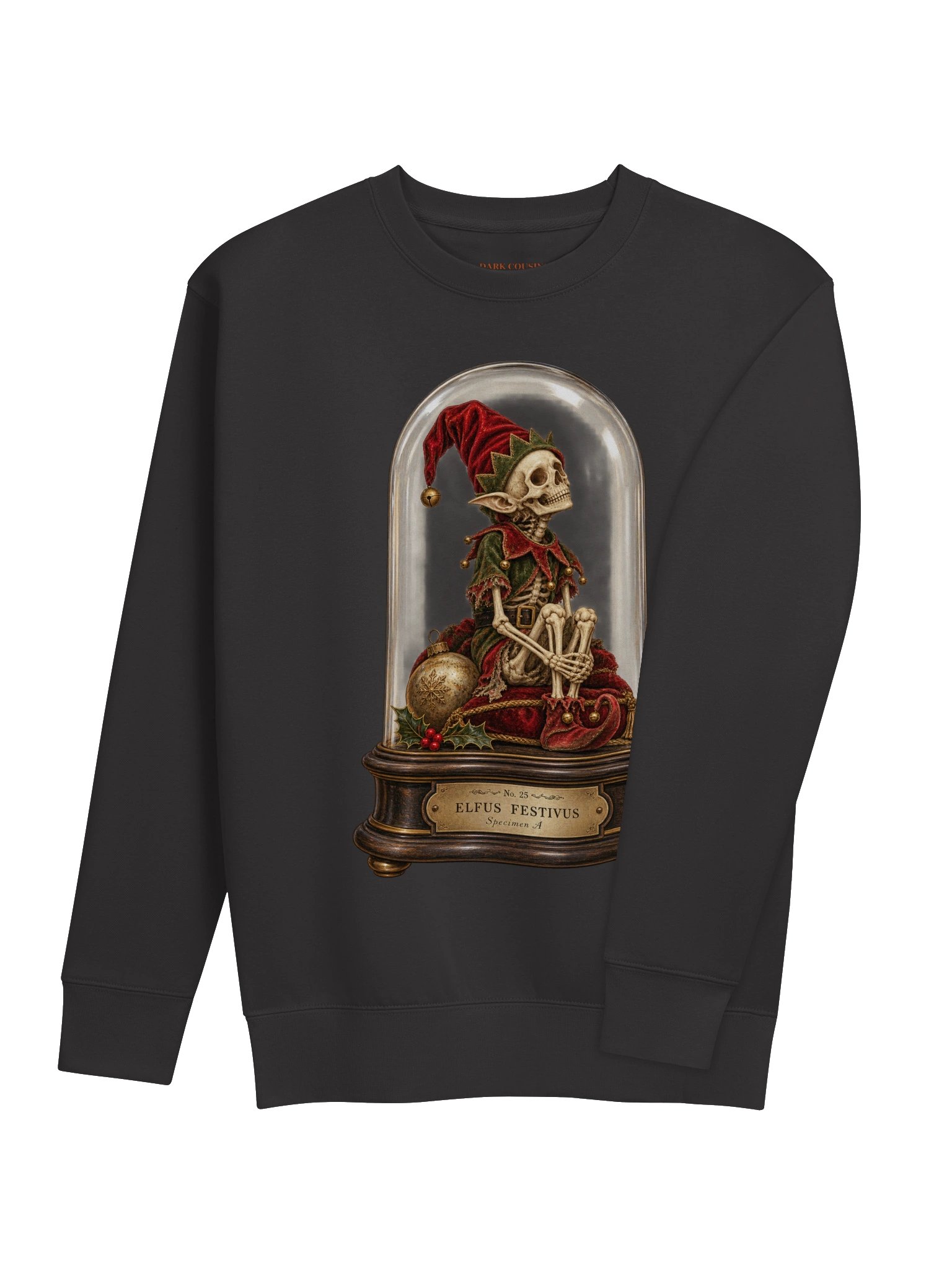 Elfus Festivus – Victorian Christmas Elf Skeleton Sweatshirt product image (3)