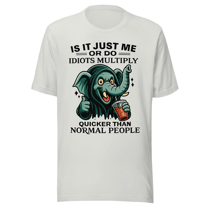 Idiot Multiplying Elephant T-Shirt product image (2)