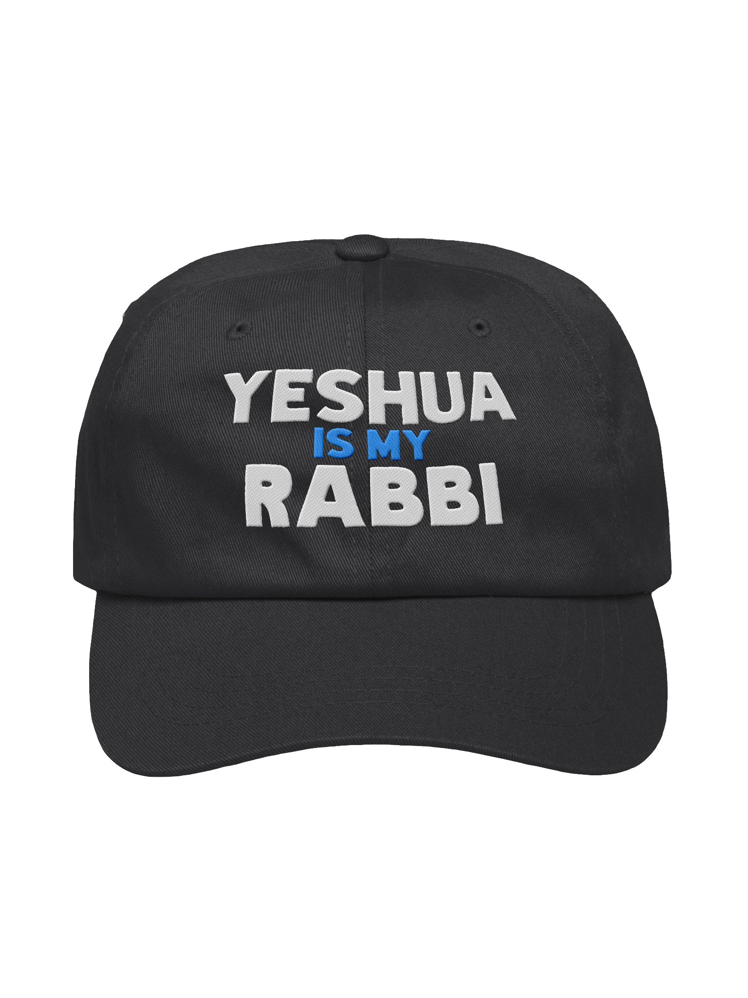 Yeshua is my Rabbi Cap Israel white blue product image (3)
