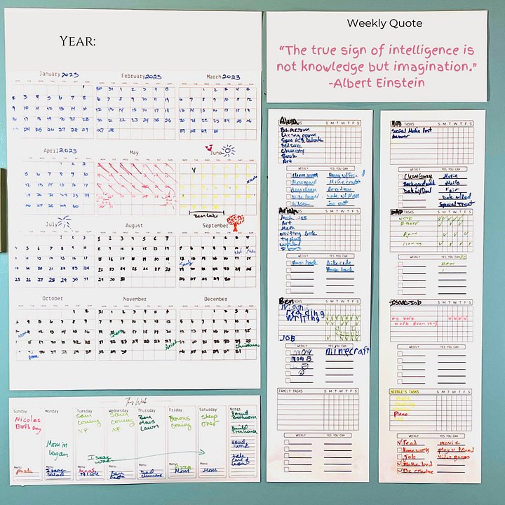 The Dry Erase Family Command Center product image (2)