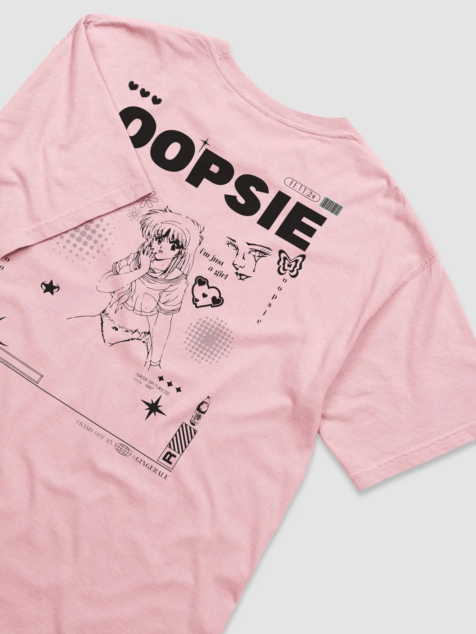 OOPSIE TEE (BLACK) product image (3)