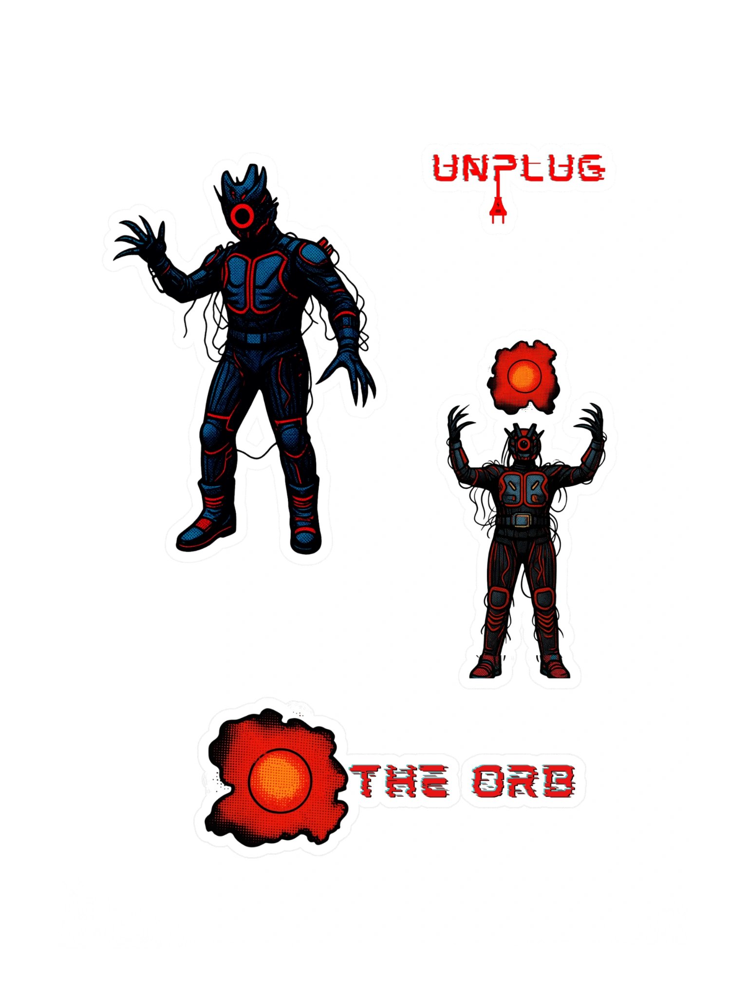 UNPLUG Themed Comic Sticker Sheet 3 product image (3)