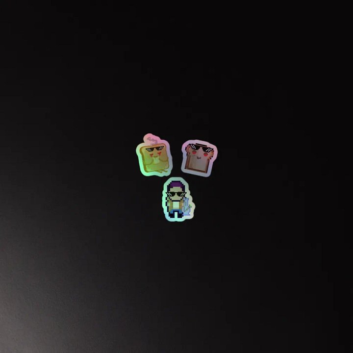 Holo Toasty Trio Sticker Pack product image (4)