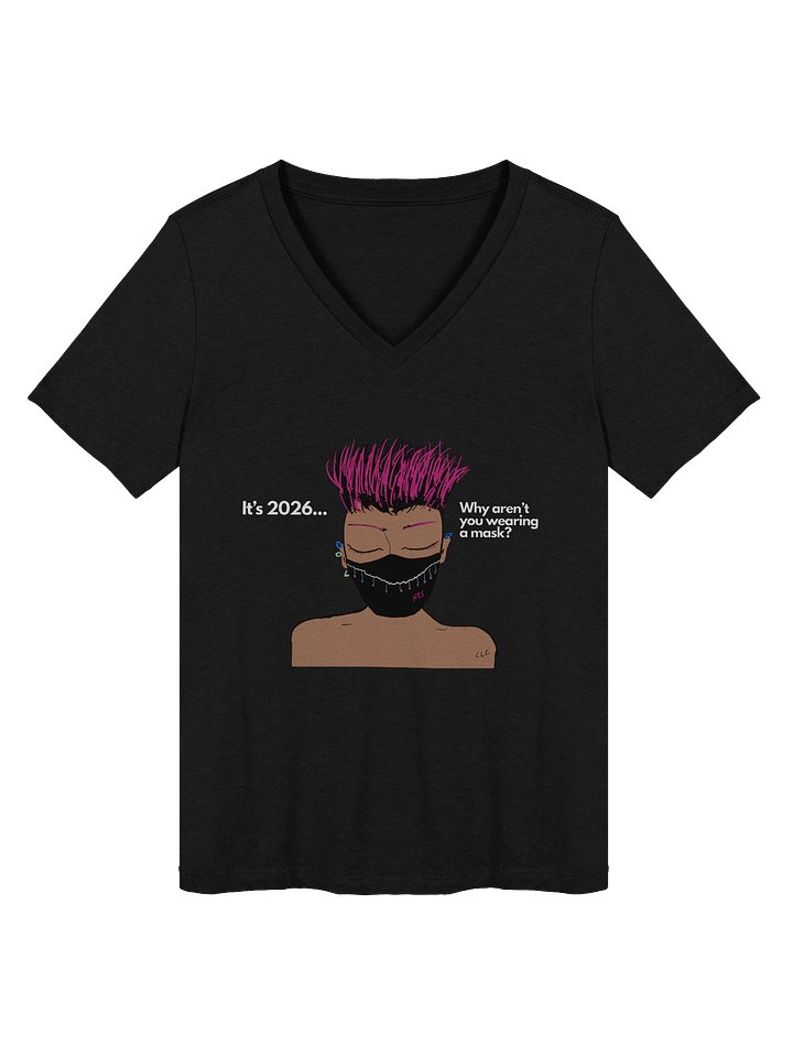 The Real Question v-neck tee product image (4)