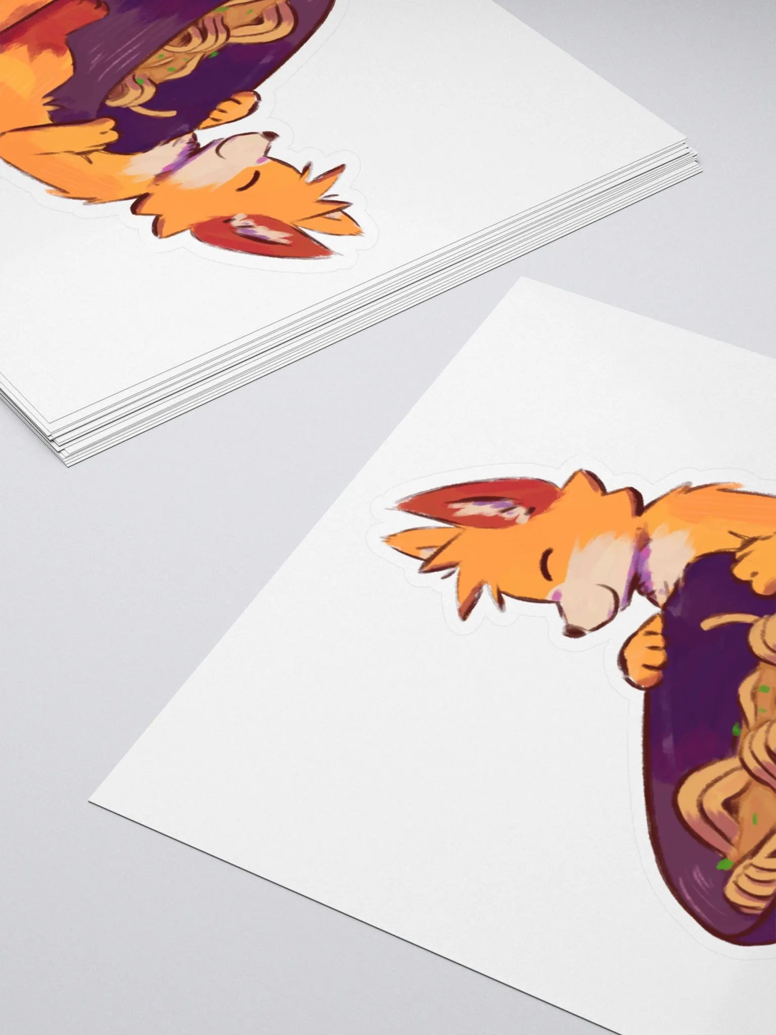 Hungry Fox Sticker product image (5)