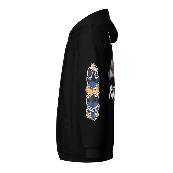 Azure Rathalos Silhouette Zip-Up Hoodie product image (2)