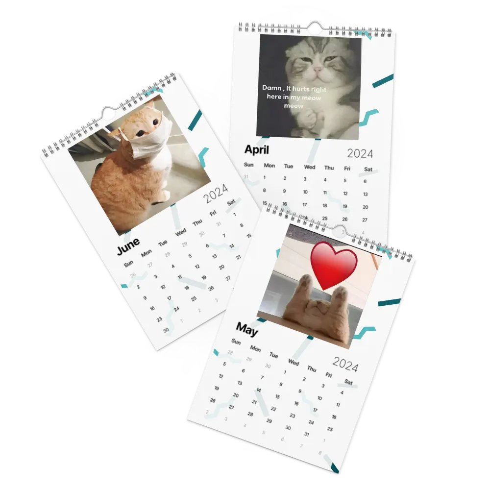 Wall Calendar (2024): Meme Cats product image (3)