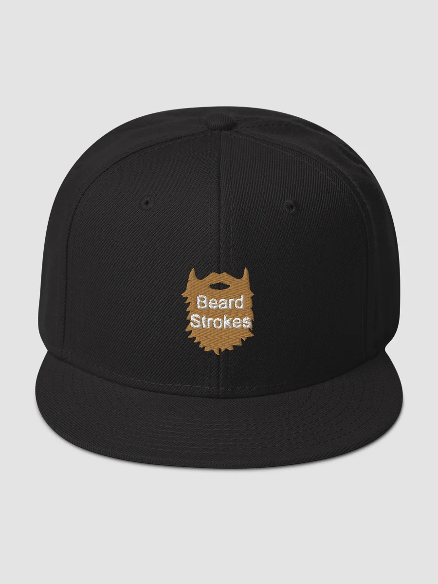 Beard Strokes Snapback Cap Hat (Brown Beard) product image (1)