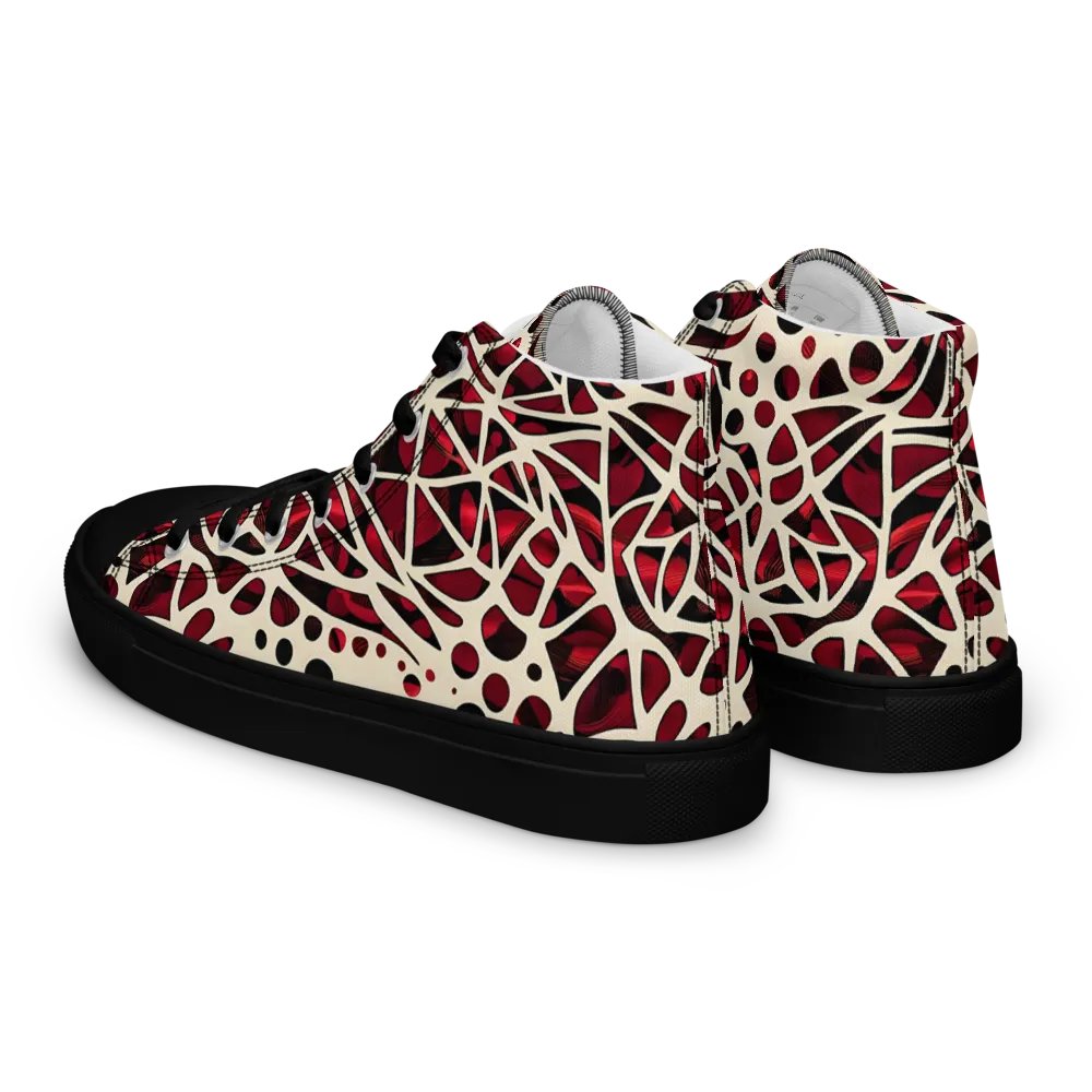 Women's Crimson Red Sneaker Ball High Tops product image (6)
