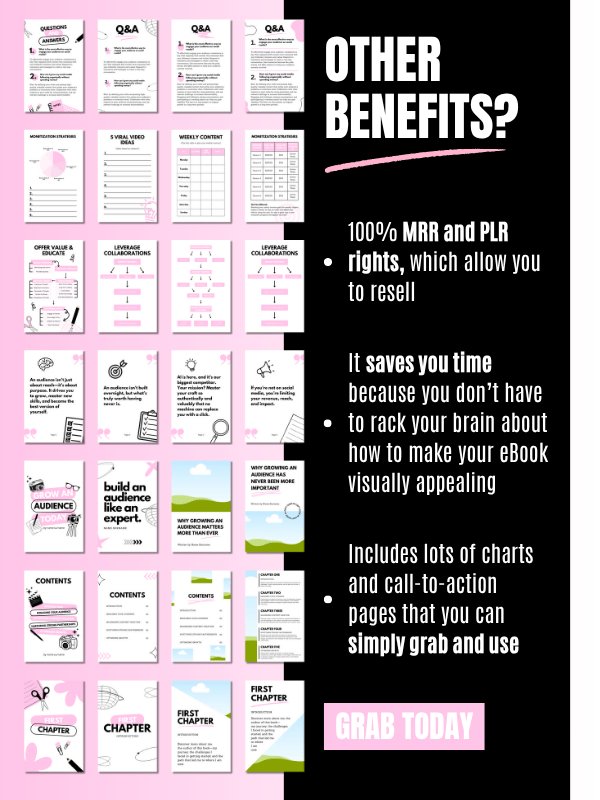 MRR/PLR Minimal Pink eBook Template product image (7)